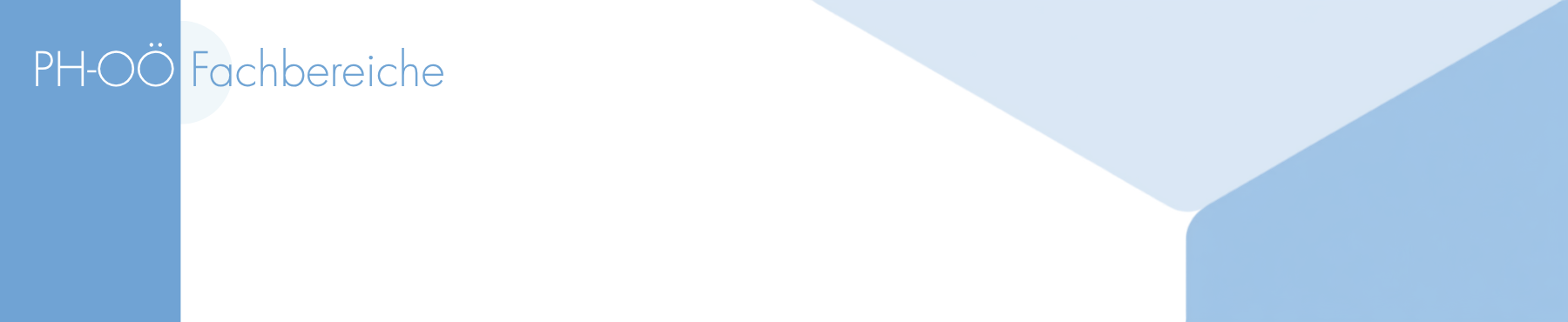 Banner Fachbereiche