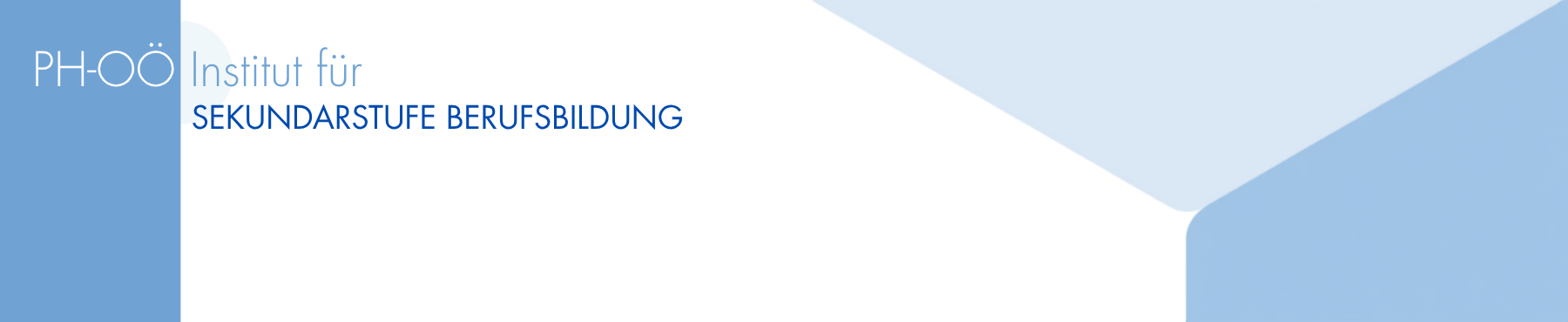 Banner Institut für Sekundarstufe Berufsbildung