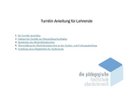 Turnitin-Plagiatsprüfung: Anleitung für Lehrende