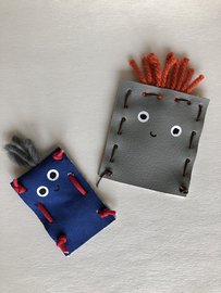 Webbild - Bastelstück "Fingerpuppen"