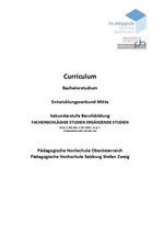 Facheinschlägige Studien Ergänzende Studien