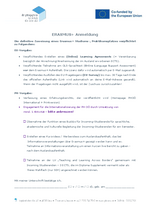 ERASMUS Anmeldung Studium Praktikum