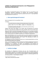 Leitfaden Gendergerechtes Formulieren