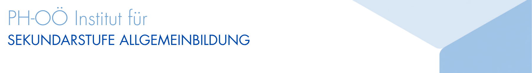 Banner Institut für Sekundarstufe Allgemeinsbildung