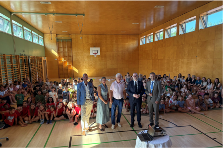 Gruppenbild Demokratietag der Europaschule Linz