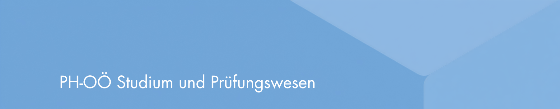 Banner Studium und Prüfungswesen